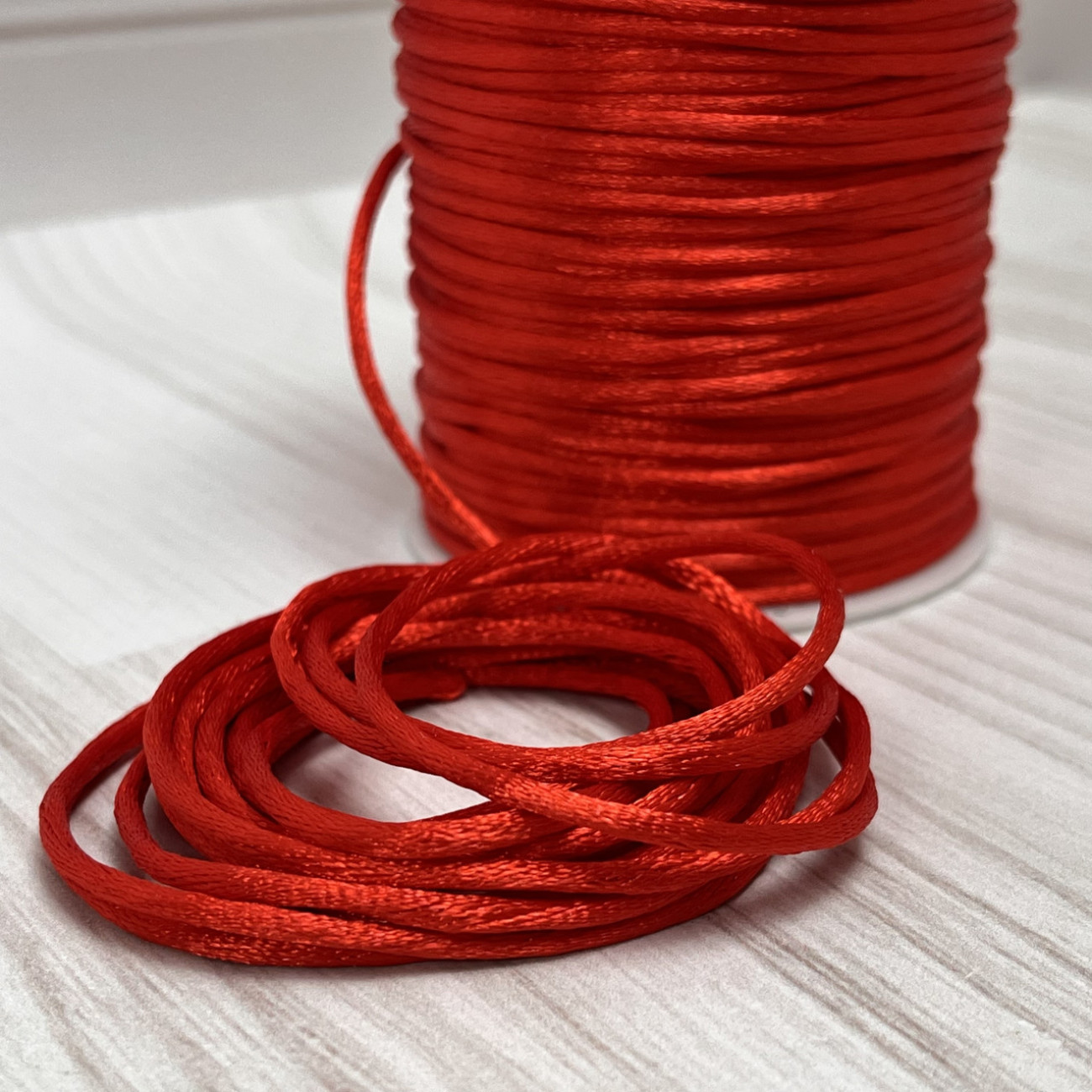 Шнур корсетний 3 мм, червоний
