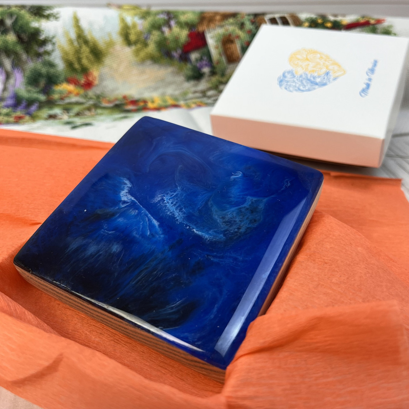 Гольниця магнітна з епоксидної смоли (синя)