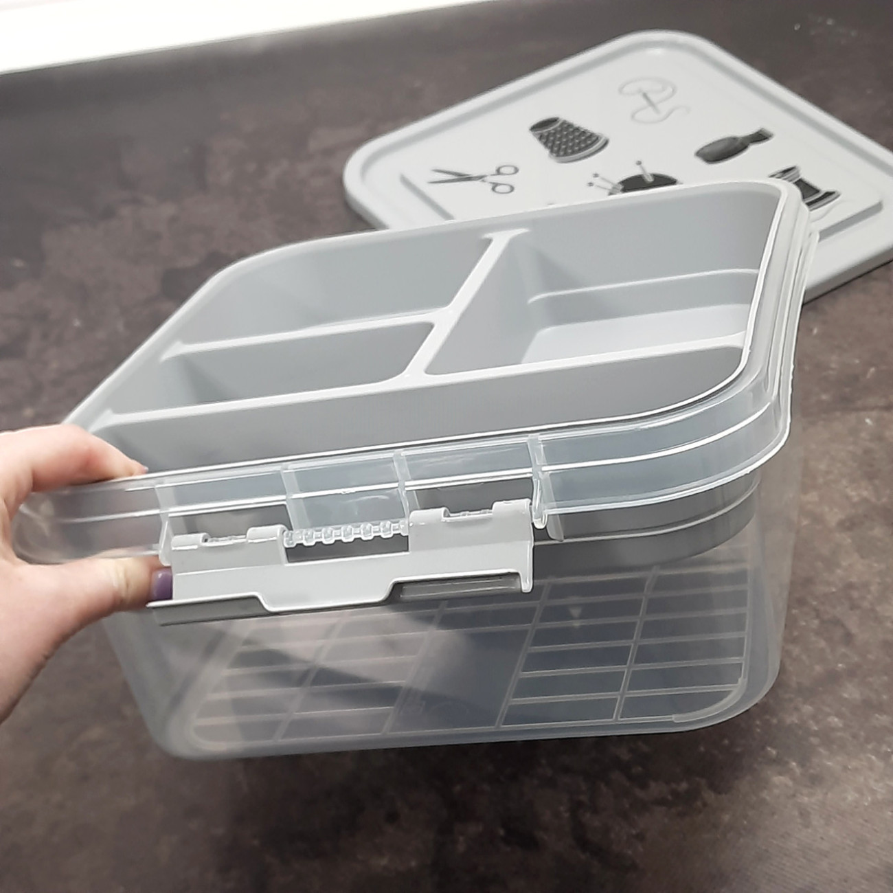 Органайзер для швейного приладдя, сірий