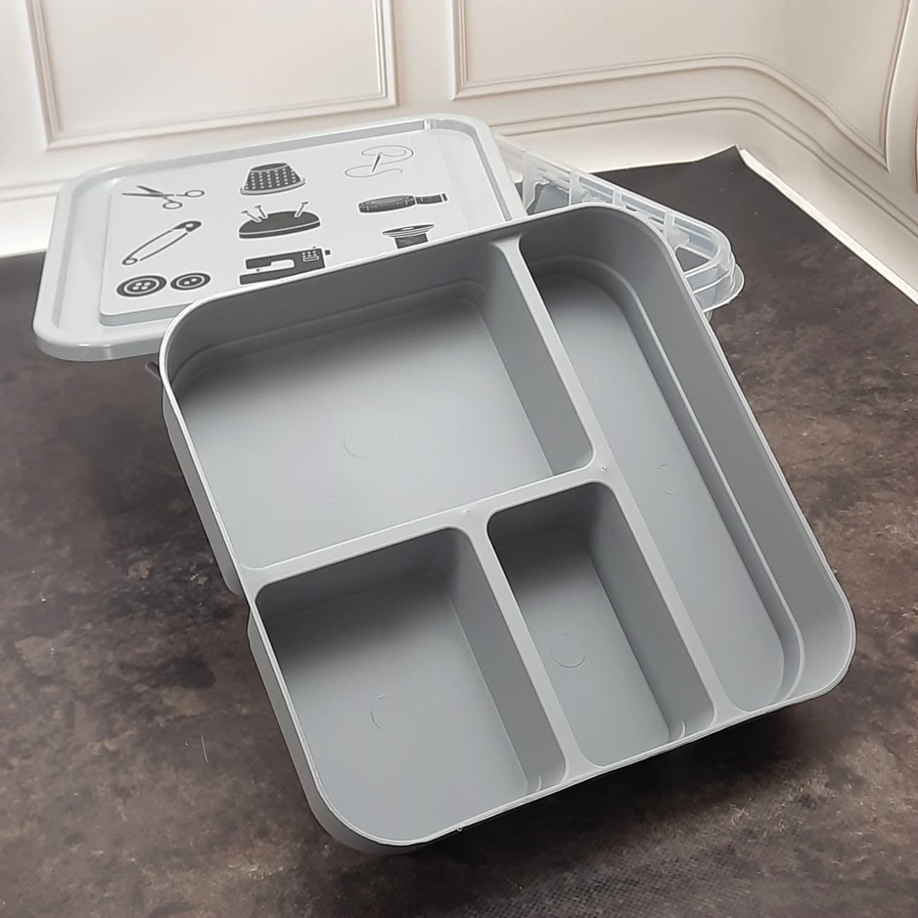 Органайзер для швейного приладдя, сірий