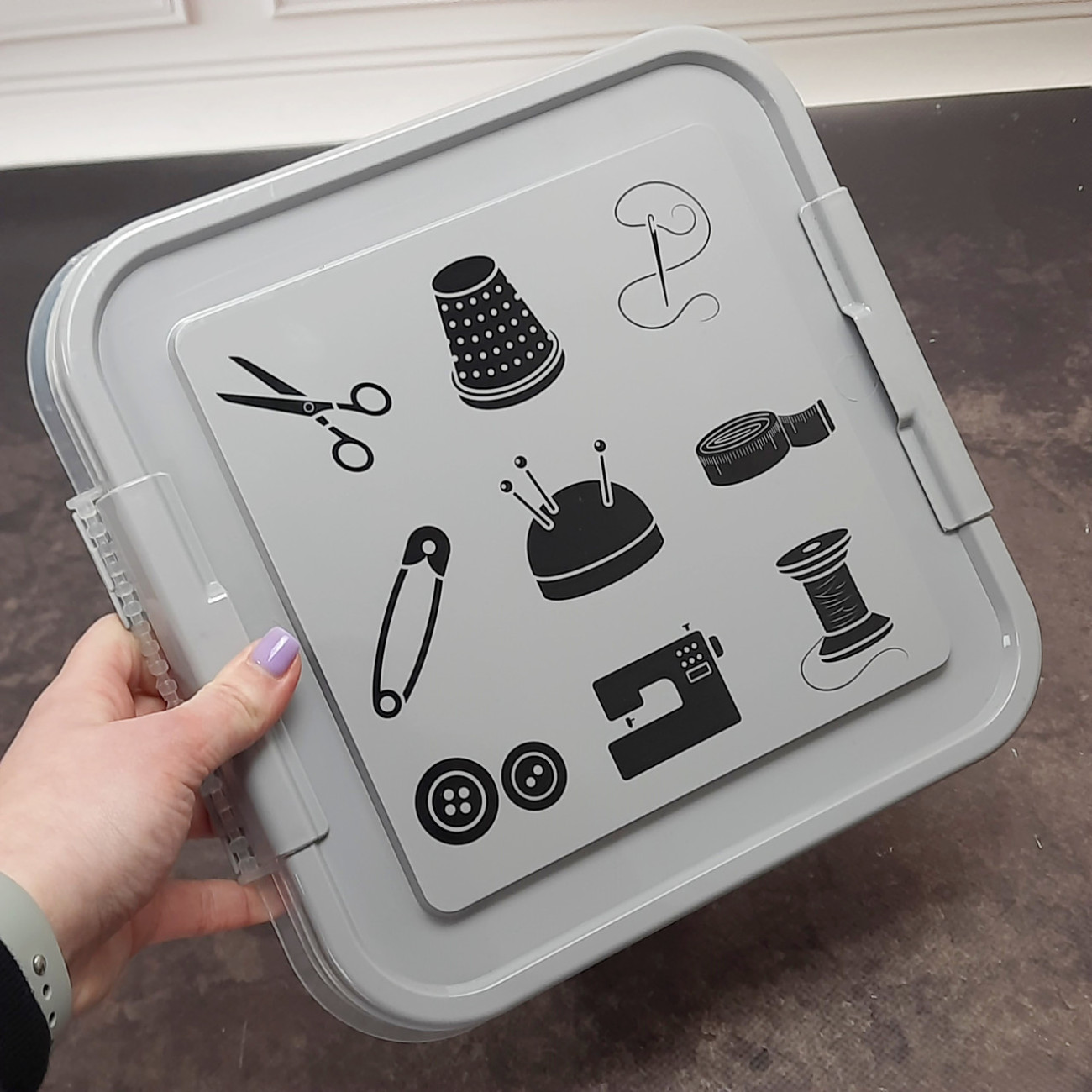 Органайзер для швейного приладдя, сірий