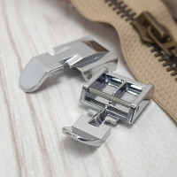 Лапка для вшивання блискавки широка двостороння для побутових швейних машин