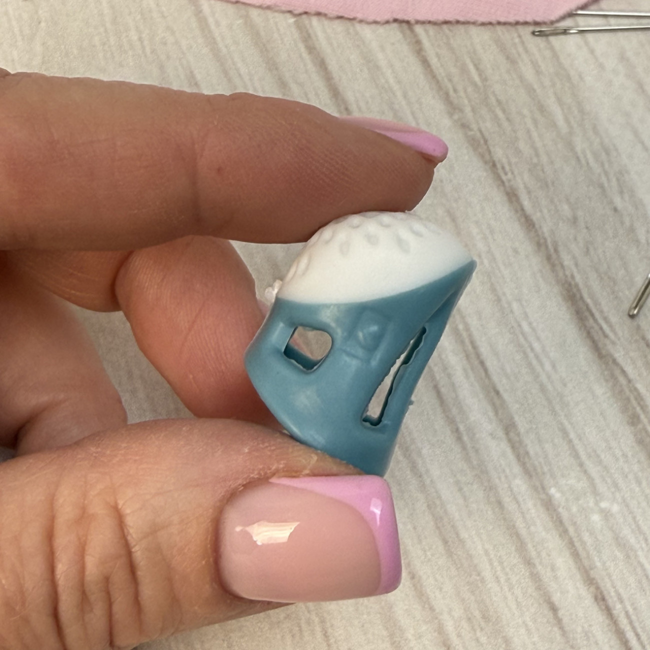 Наперсток силіконовий, розмір S (бірюзовий)