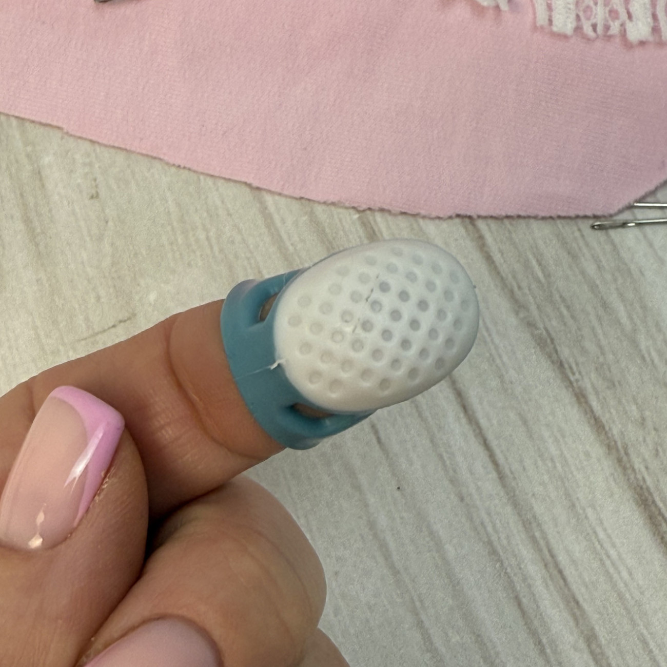 Наперсток силіконовий, розмір S (бірюзовий)