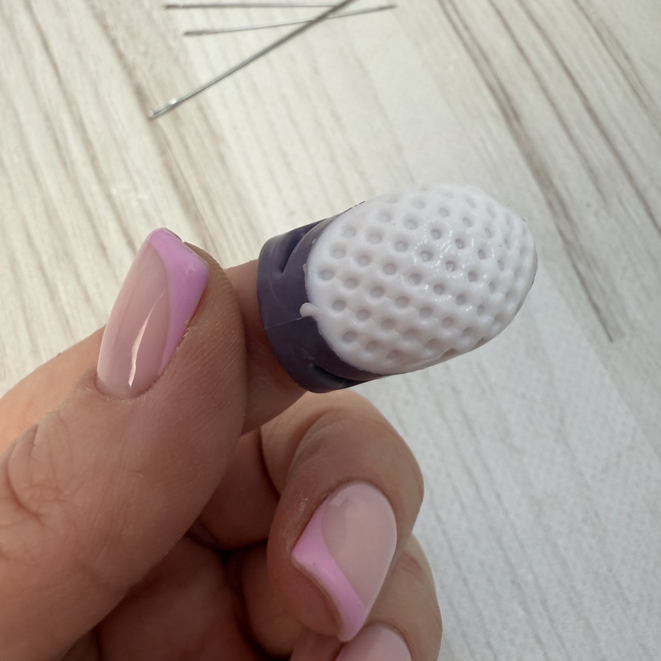 Наперсток силіконовий, розмір M (фіолетовий)