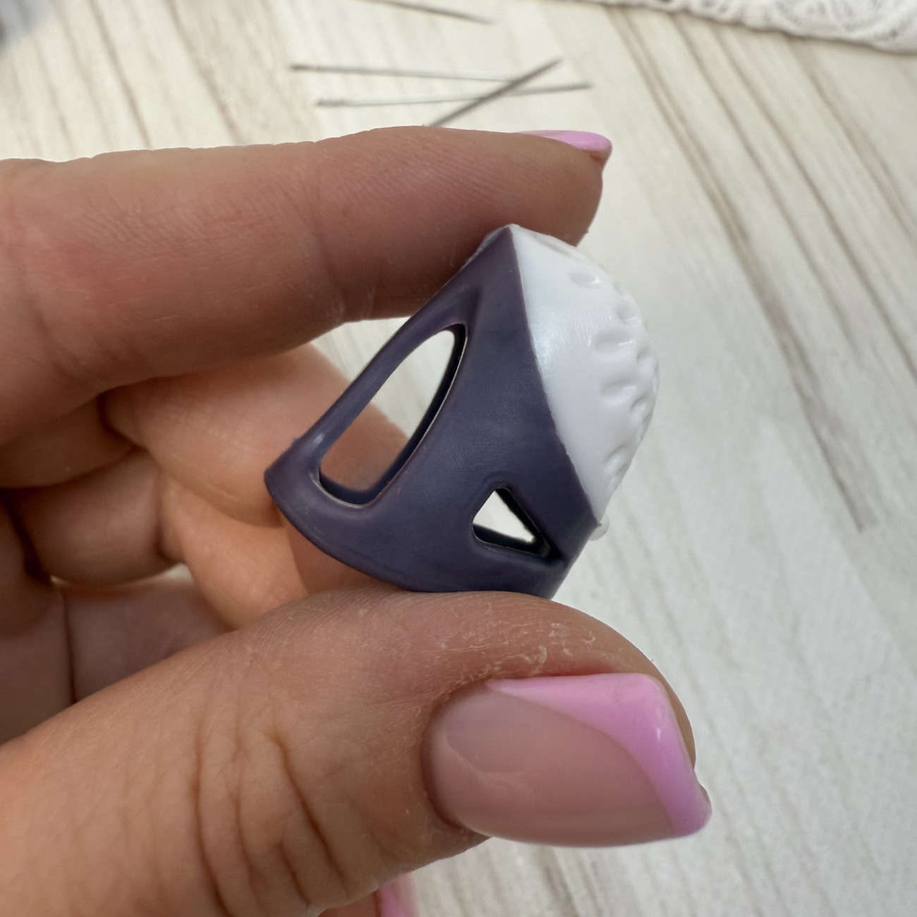 Наперсток силіконовий, розмір M (фіолетовий)