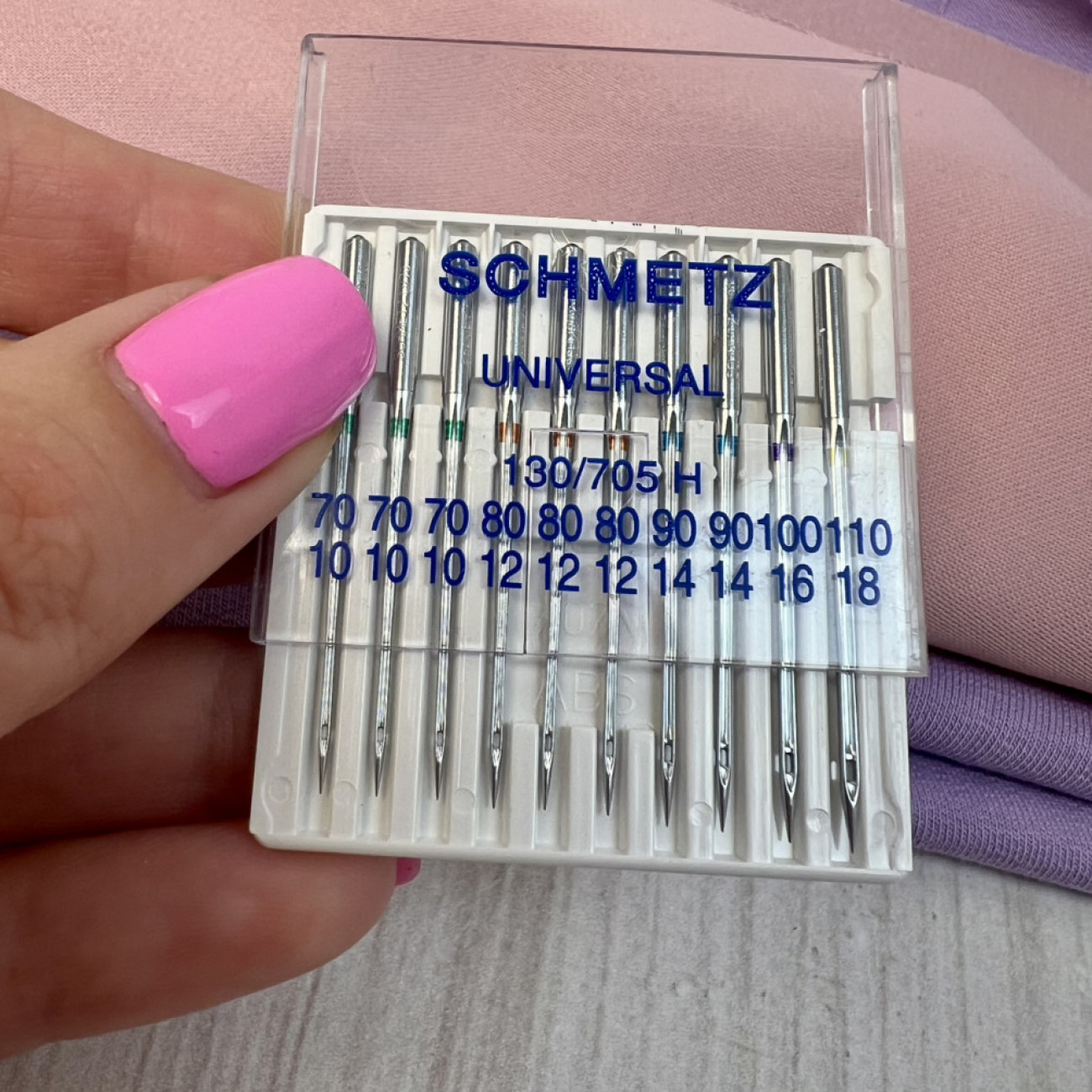 Голки Schmetz Universal, MIX: 70(3), 80(3), 90(2), 100(1), 110(1)