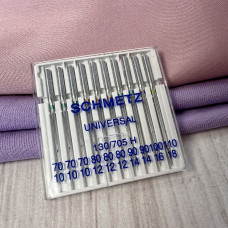 Голки Schmetz Universal, MIX: 70(3), 80(3), 90(2), 100(1), 110(1)