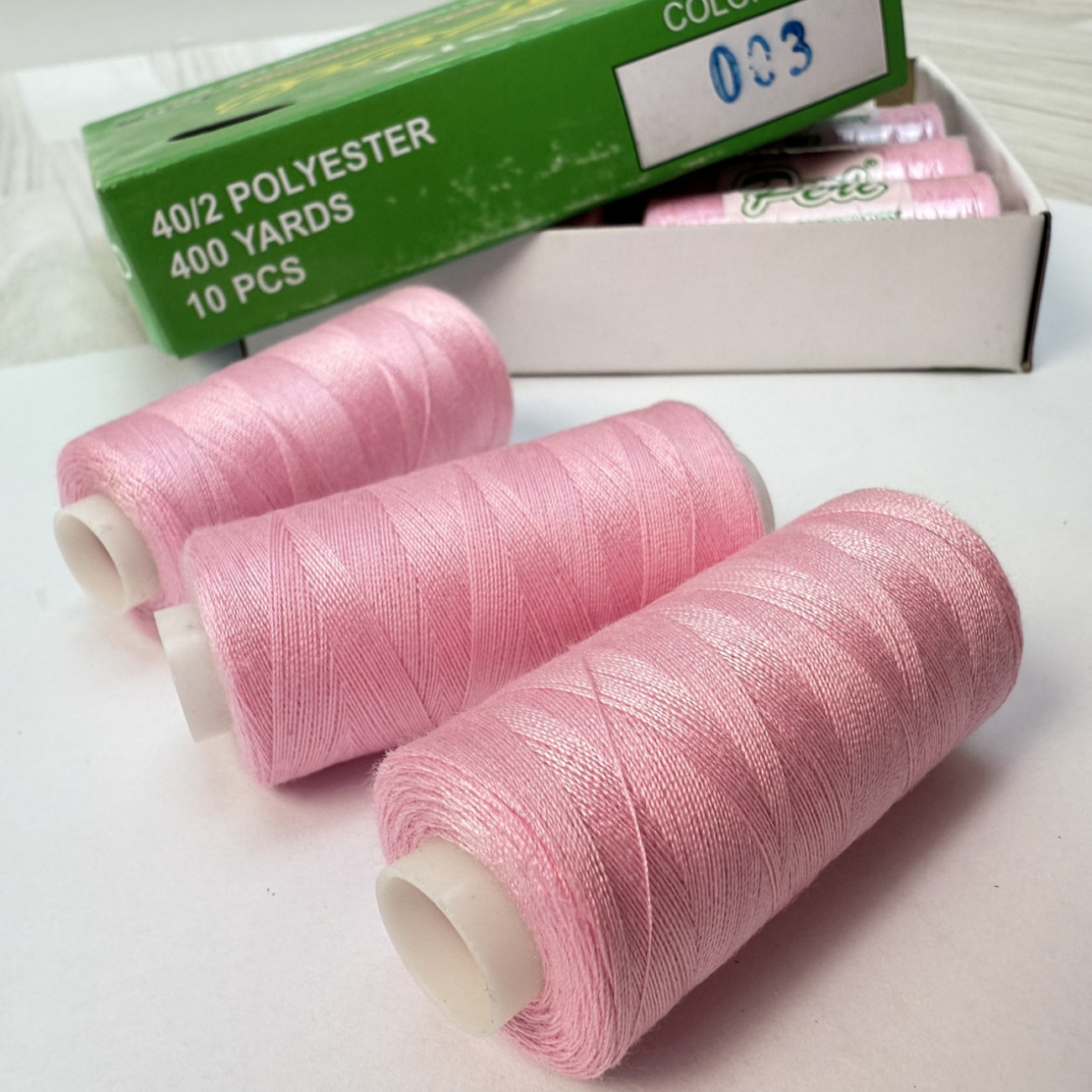 Нитки для шиття Peri 100% поліестер, 40/2, 400Y (№003)