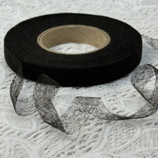 Павутинка клейова 15 мм, моток 100 м, чорна