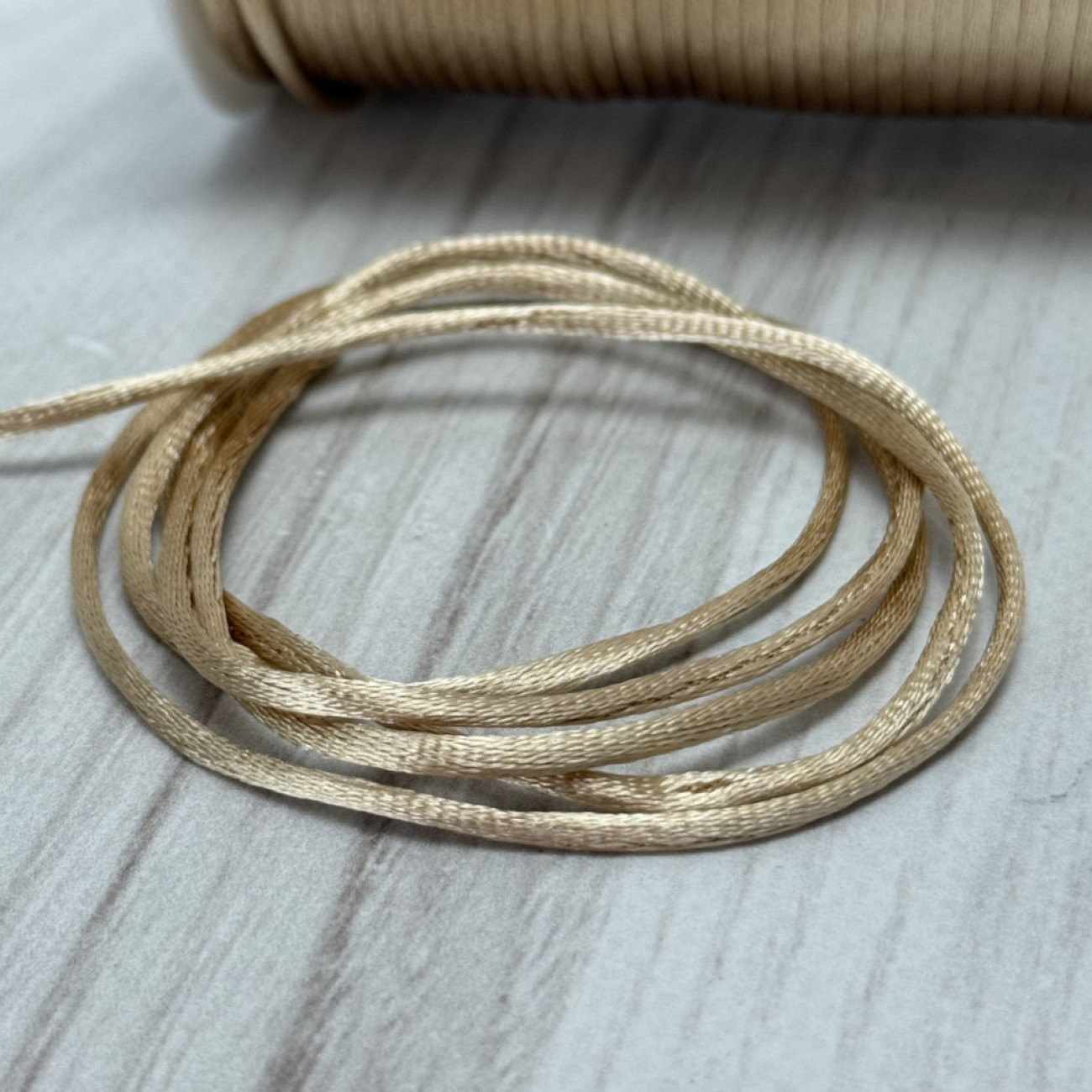 Шнур корсетний 3 мм, бежевий