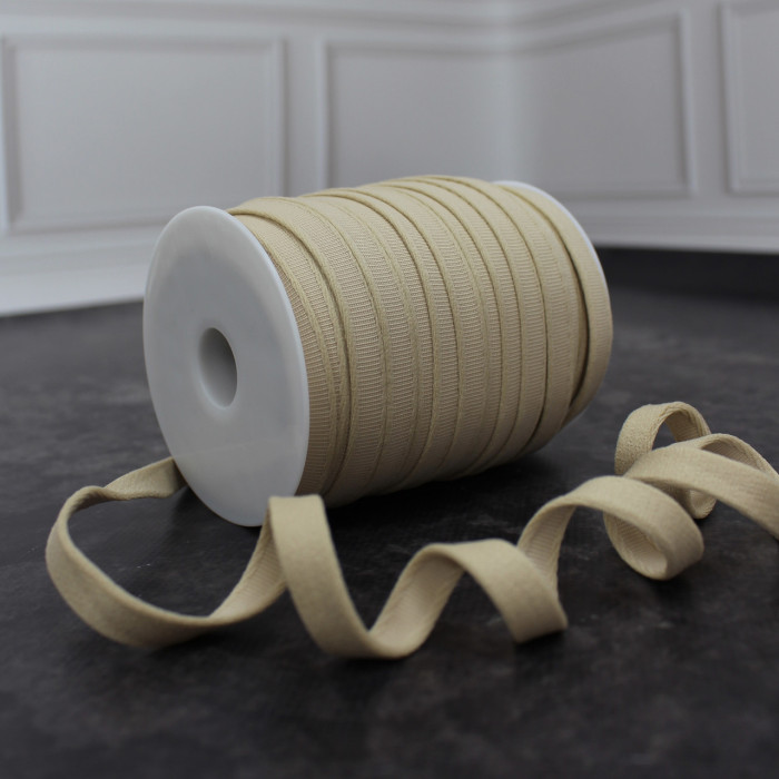 Тунельна стрічка для корсетів і білизни бежева 1 см — купити для шиття