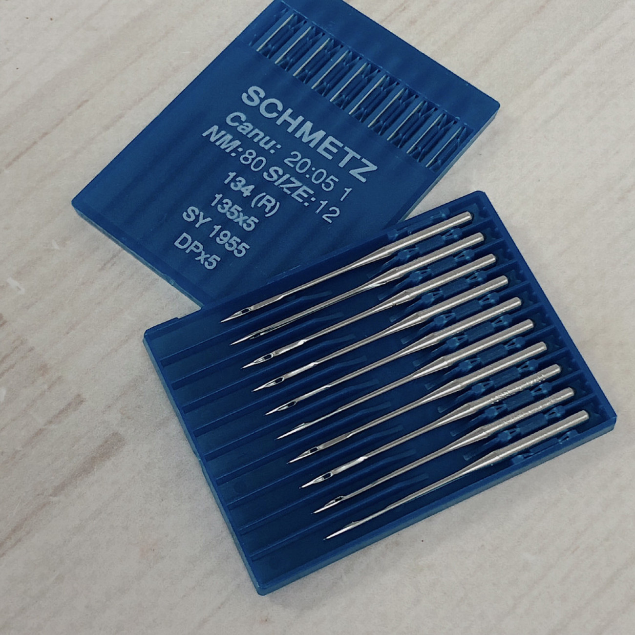 Голки Schmetz 134R (DPx5) №80 з товстою колбою для промислових машин