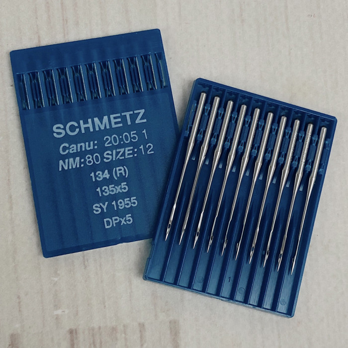 Голки Schmetz 134R (DPx5) №80 з товстою колбою для промислових машин