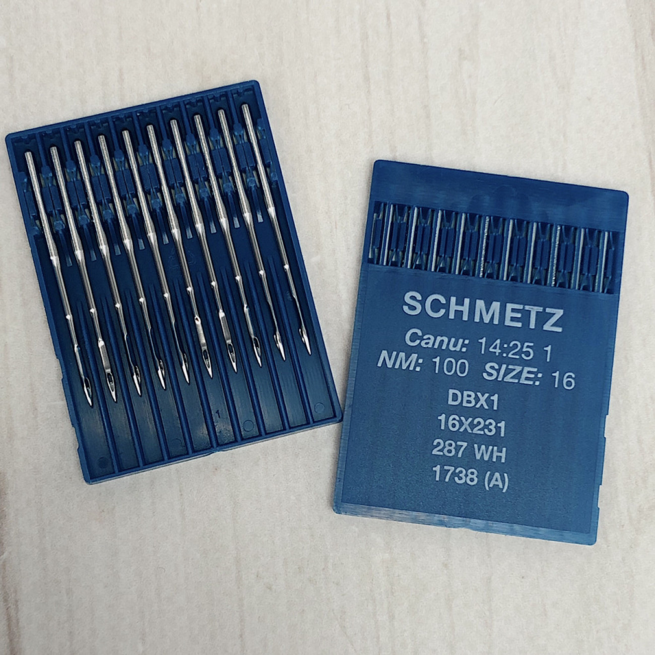 Голки Schmetz DBx1 (1738) №100 з тонкою колбою для промислових машин