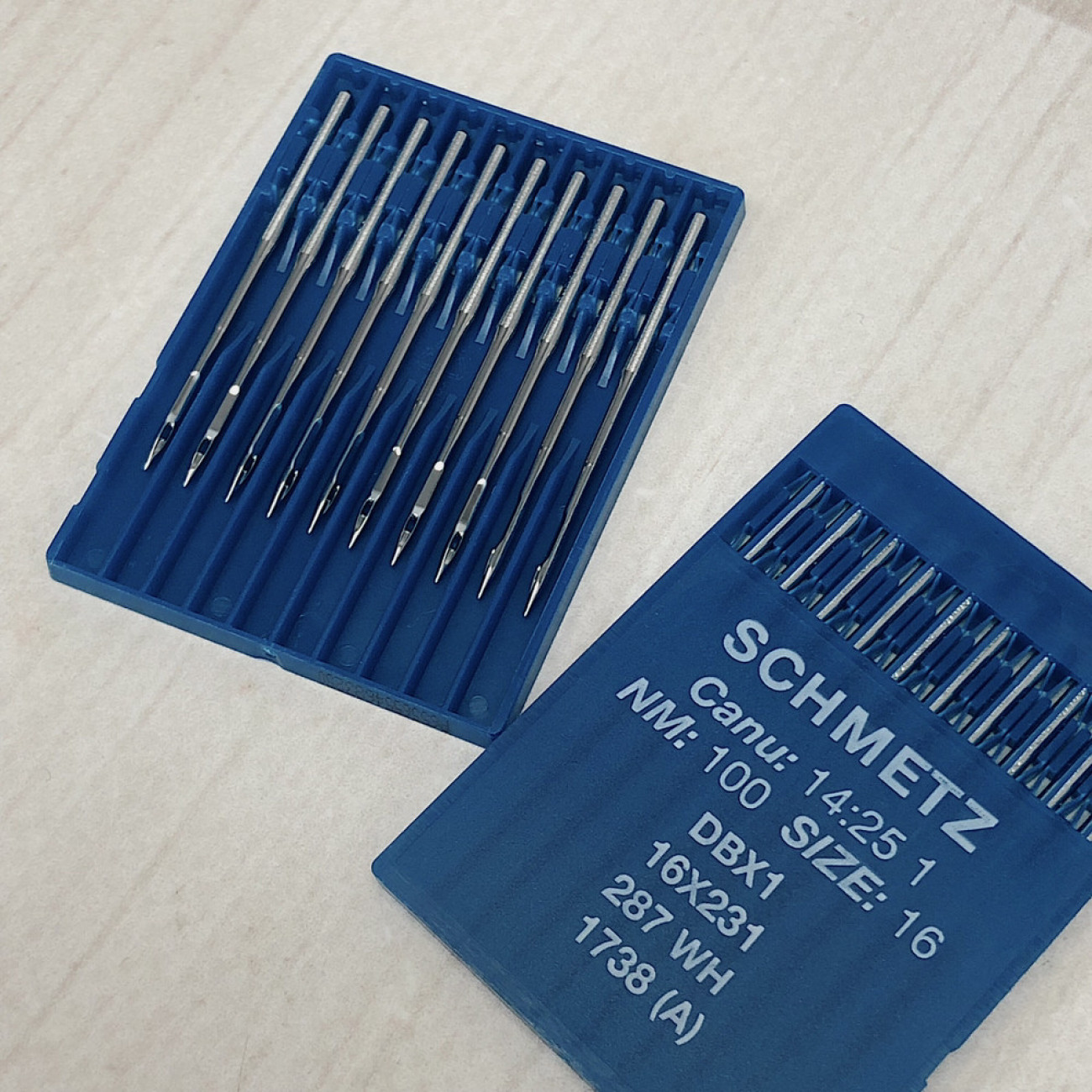 Голки Schmetz DBx1 (1738) №100 з тонкою колбою для промислових машин