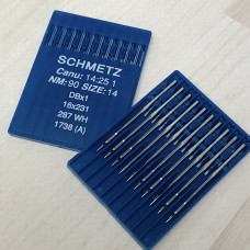 Голки Schmetz DBx1 (1738) №90 з тонкою колбою для промислових машин