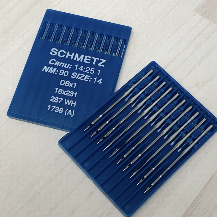 Голки Schmetz DBx1 (1738) №90 з тонкою колбою для промислових машин