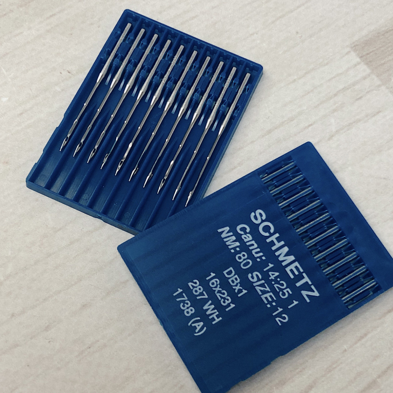Голки Schmetz DBx1 (1738) №80 з тонкою колбою для промислових машин