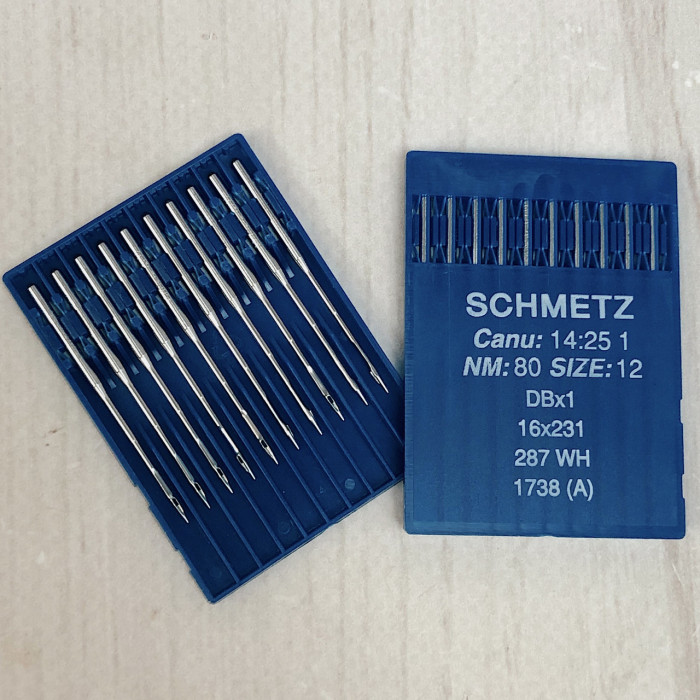 Голки Schmetz DBx1 (1738) №80 з тонкою колбою для промислових машин
