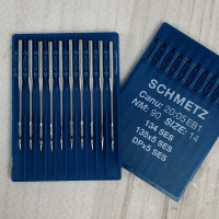 Голки Schmetz 134SES (DPx5 SES) №90 з товстою колбою для трикотажних та еластичних тканин для промислових машин