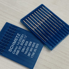 Голки Schmetz DBx1 SES (1738 SES) №80 з тонкою колбою для трикотажних та еластичних тканин для промислових машин