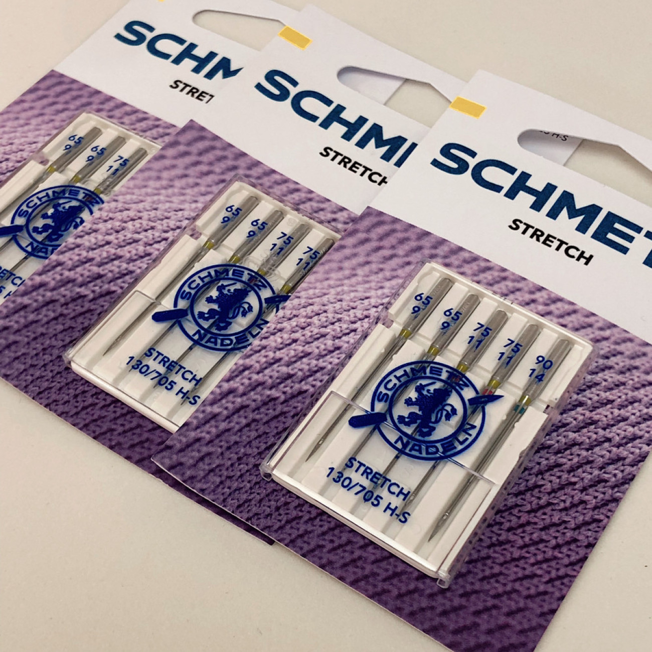 Голки Schmetz Stretch, MIX: 65(2), 75(2), 90(1)