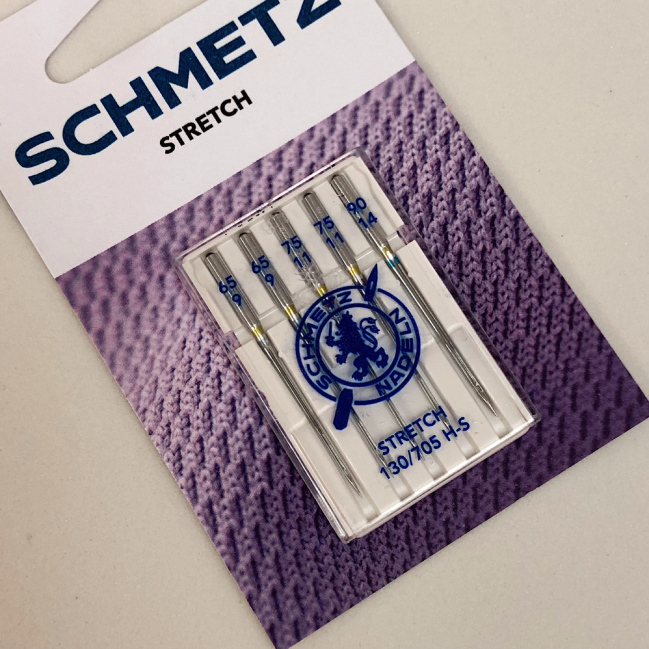 Голки Schmetz Stretch, MIX: 65(2), 75(2), 90(1)