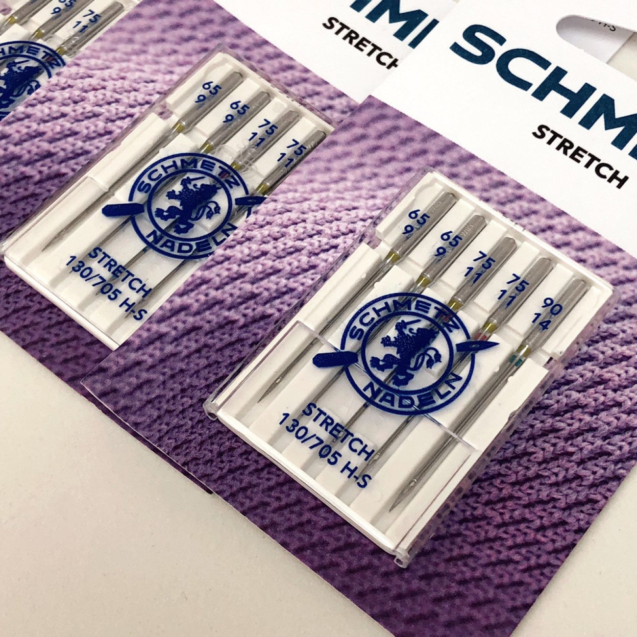 Голки Schmetz Stretch, MIX: 65(2), 75(2), 90(1)