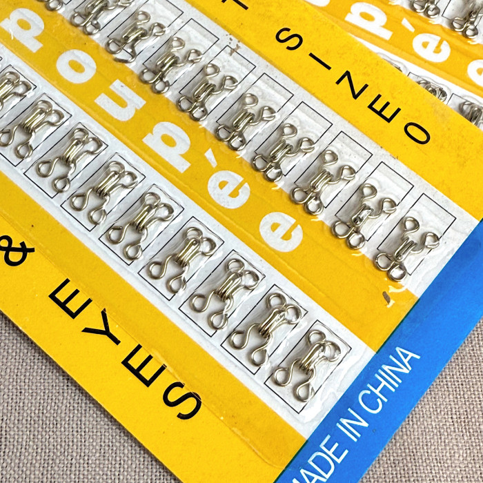 Гачок - петля №0 золото для одягу та білизни