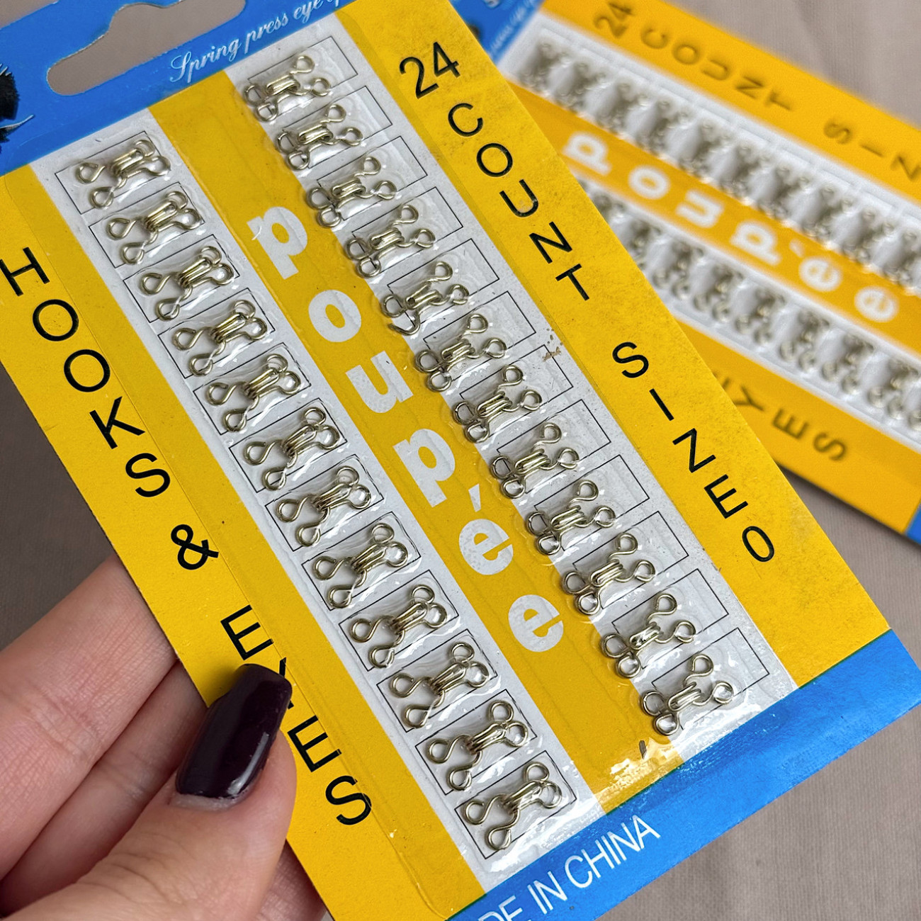 Гачок - петля №0 золото для одягу та білизни