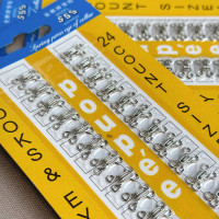 Гачок - петля №1 срібло для одягу та білизни