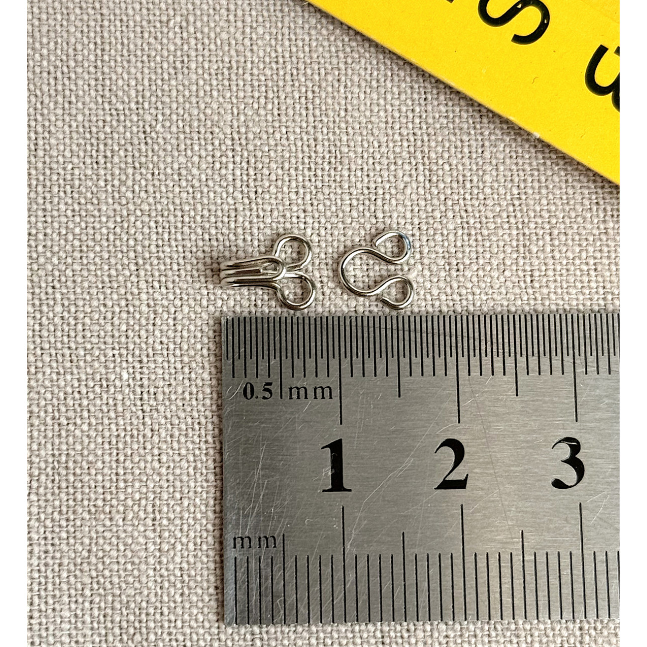 Гачок - петля №0 срібло для одягу та білизни