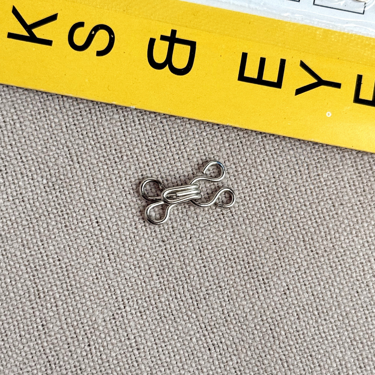 Гачок - петля №0 срібло для одягу та білизни