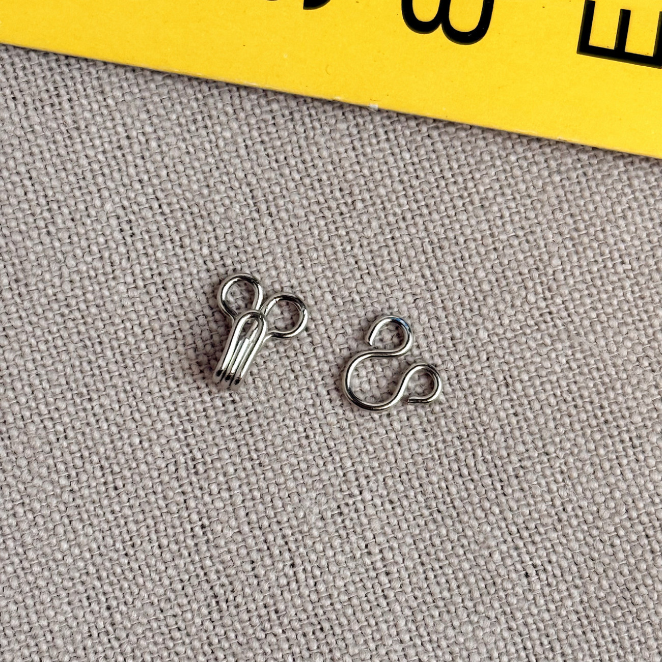 Гачок - петля №0 срібло для одягу та білизни