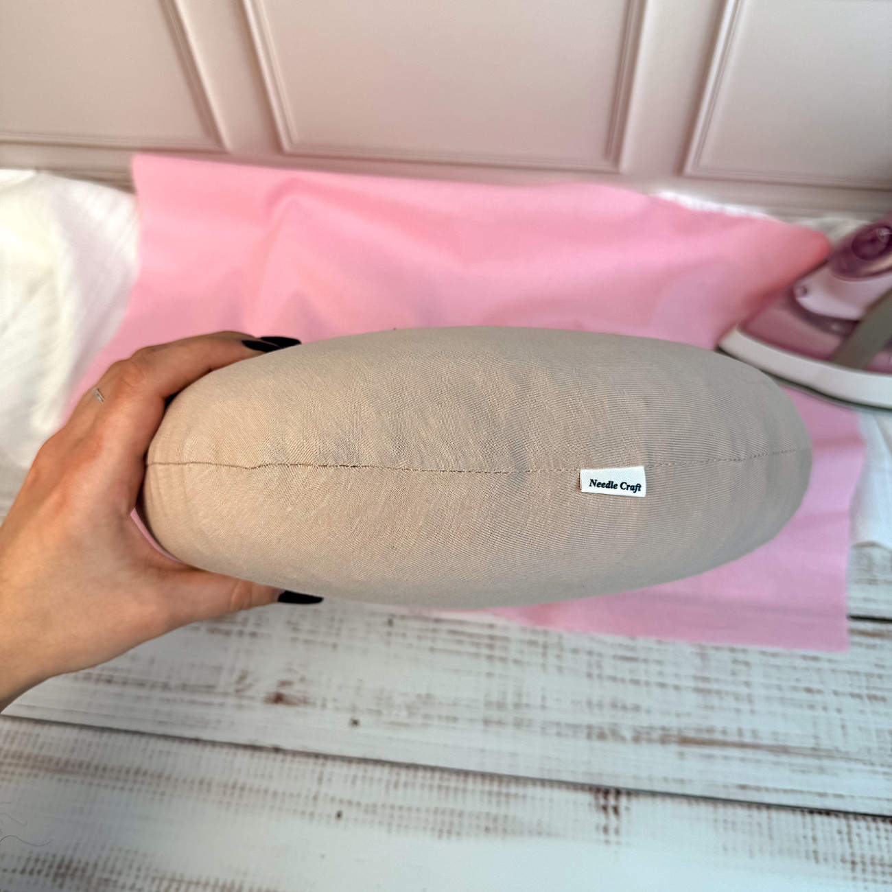 Кравецька подушечка для ВТО Needle Craft Кругла Бежева