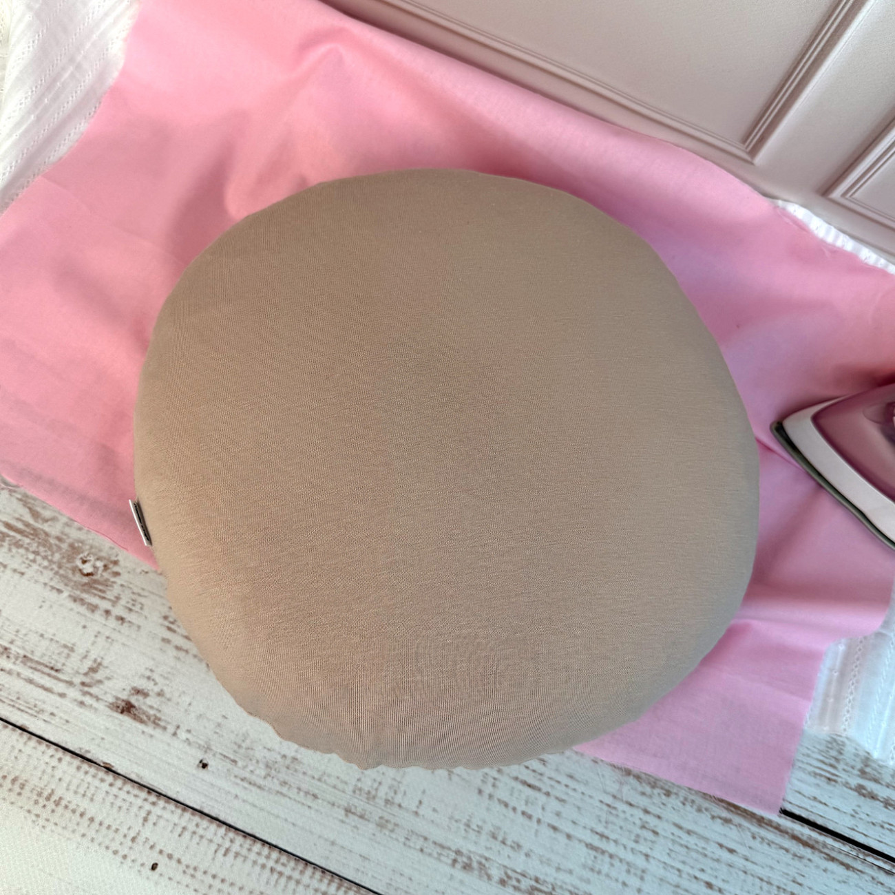 Кравецька подушечка для ВТО Needle Craft Кругла Бежева