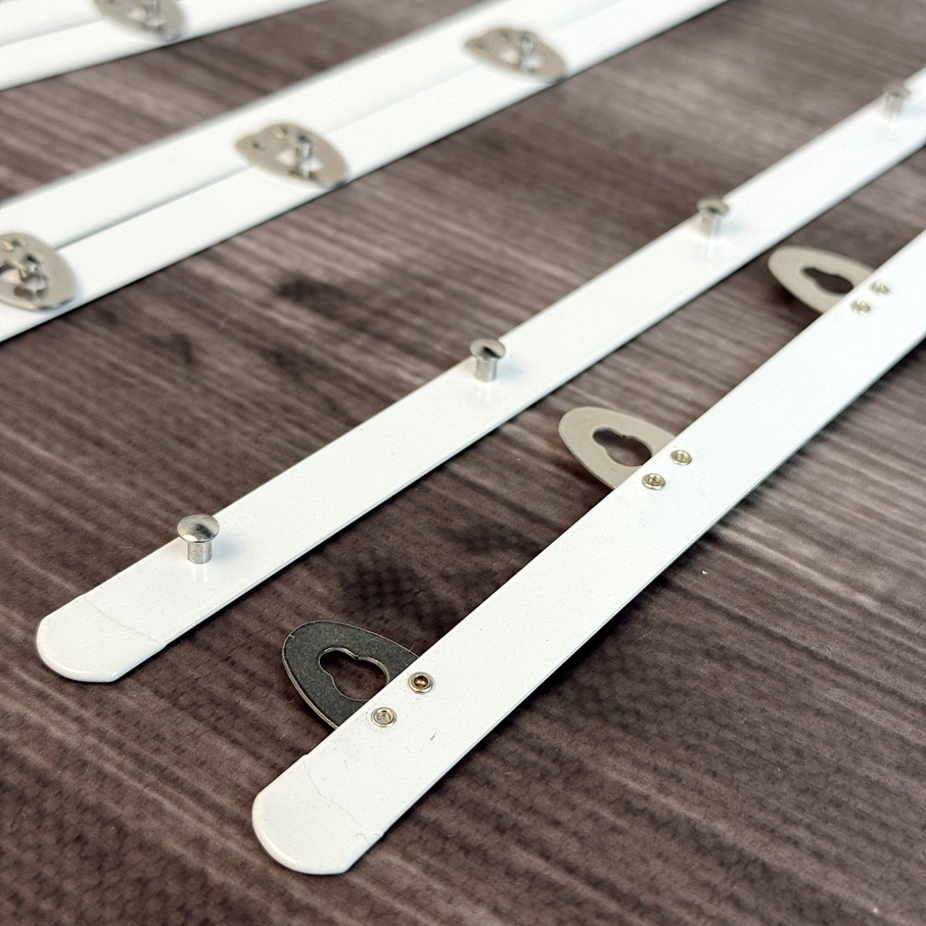 Бюск корсетний білий, 30 см, 6 застібок