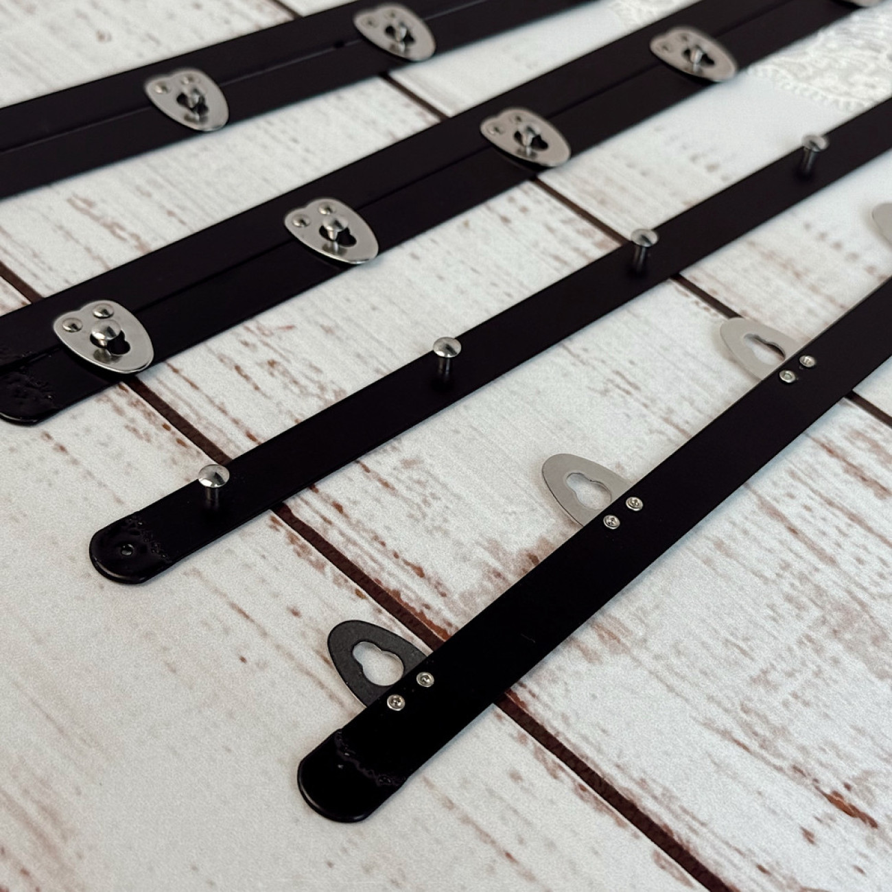 Бюск корсетний чорний, 30 см, 6 застібок