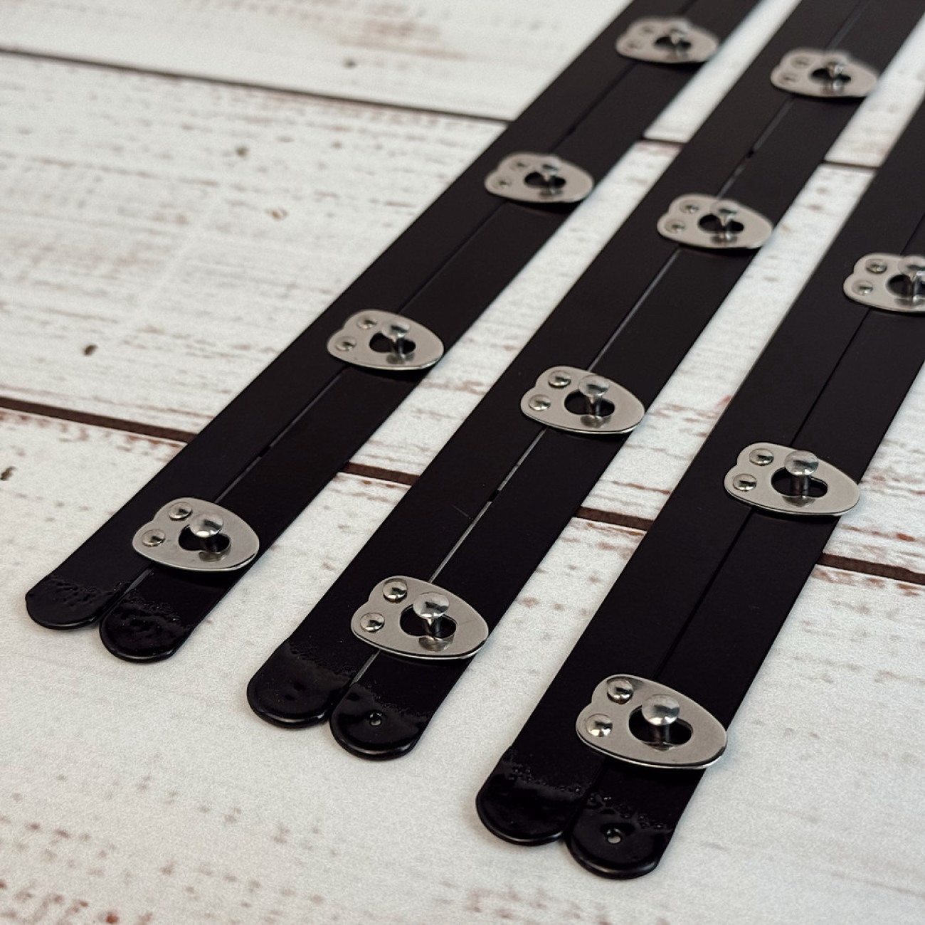 Бюск корсетний чорний, 30 см, 6 застібок