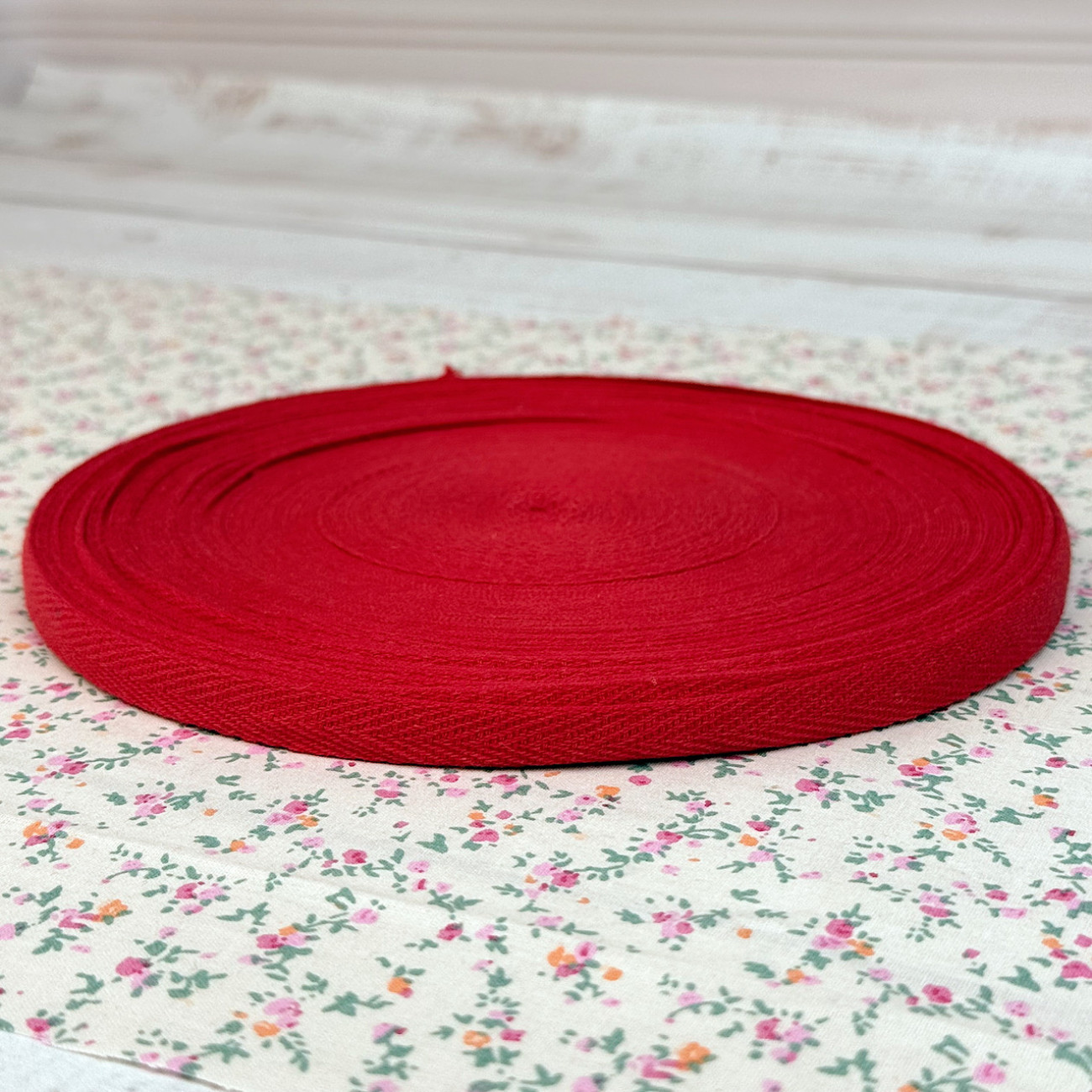 Тасьма кіперна 1 см, червона