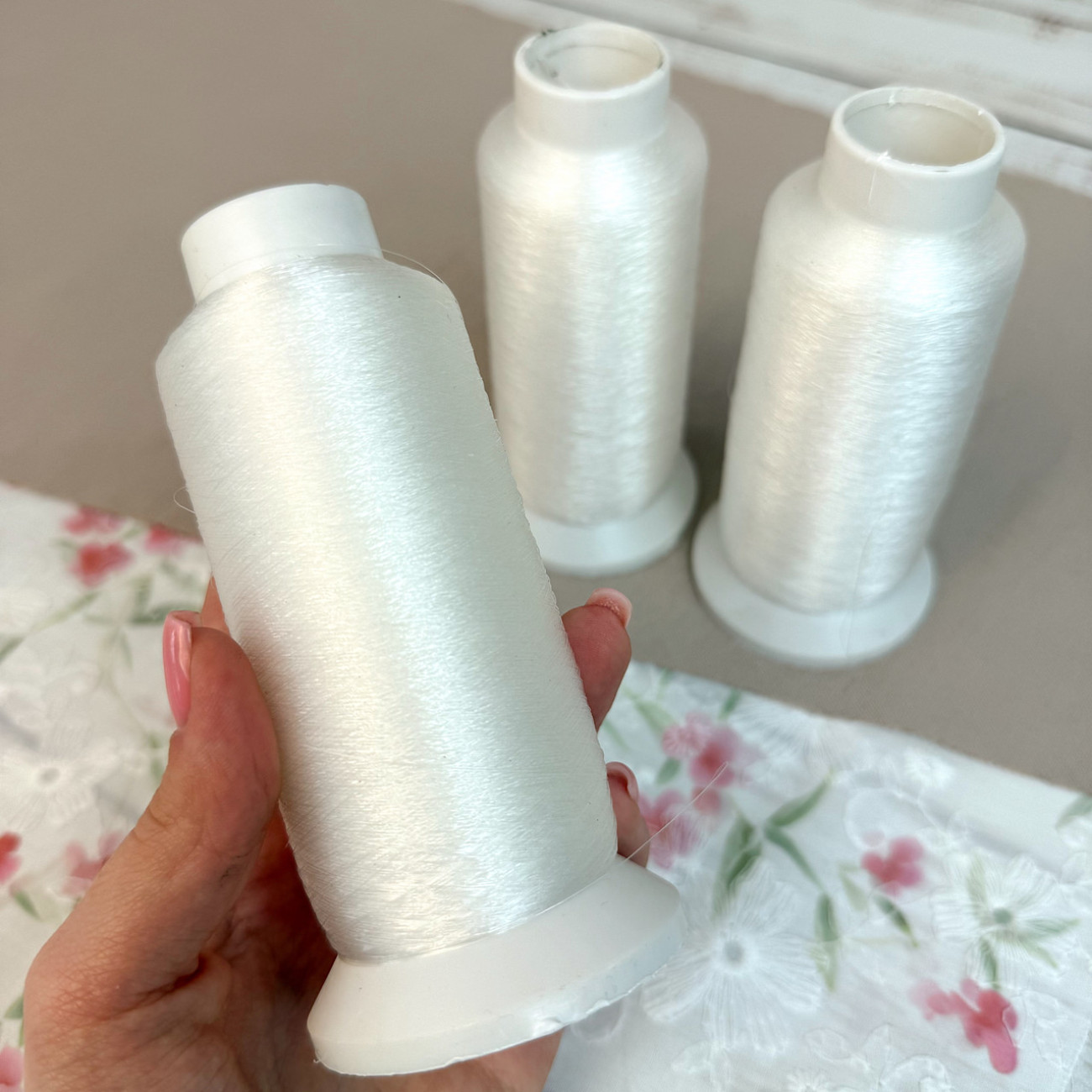 Мононитка швейна прозора 0,13 мм, 5000 ярдів, нейлонова