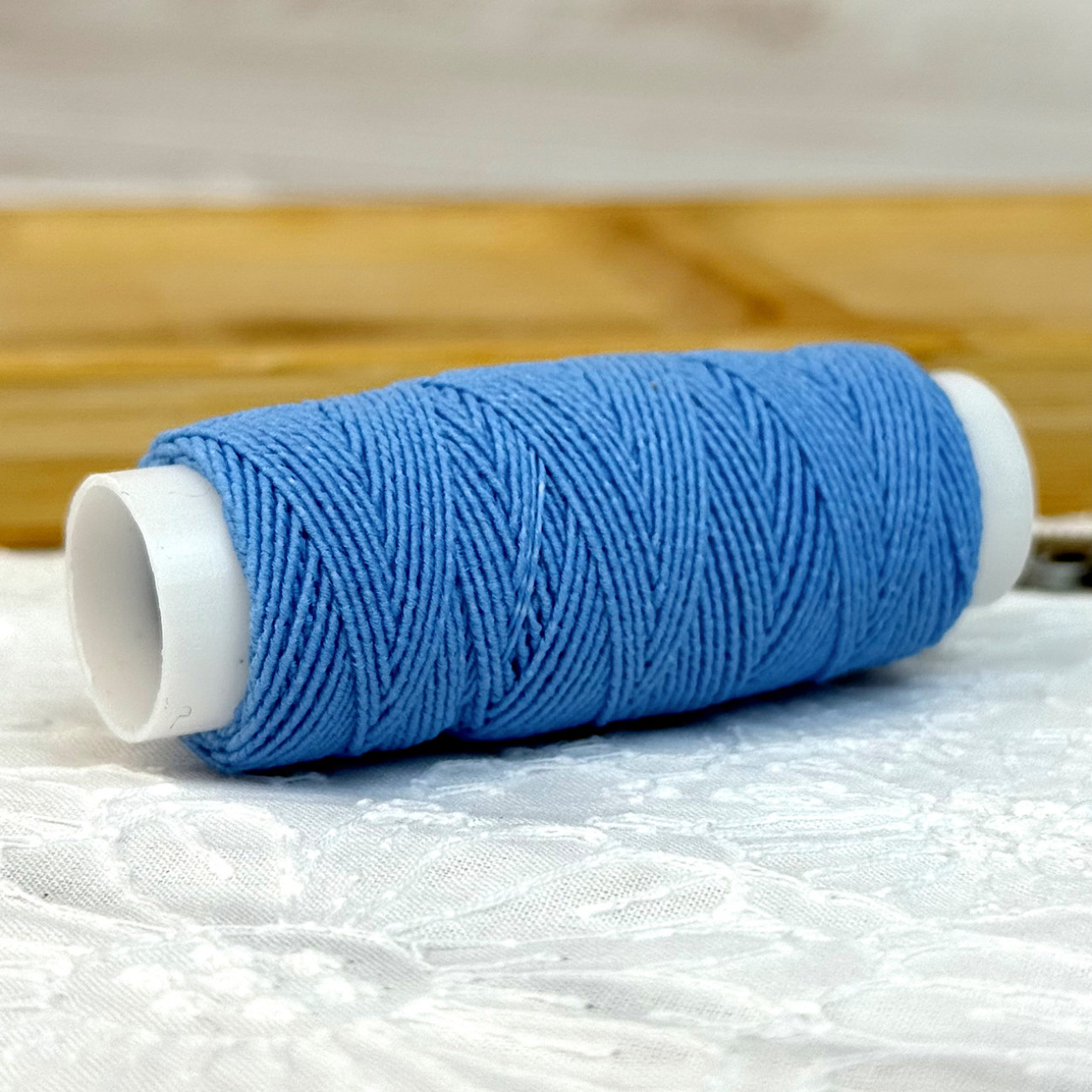 Нитка-резинка (спандекс), блакитна