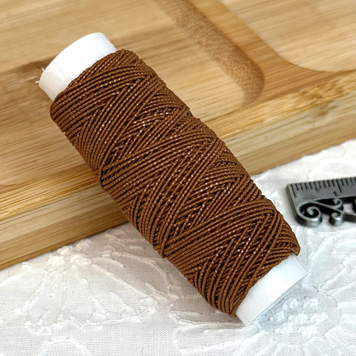 Нитка-резинка (спандекс), коричнева