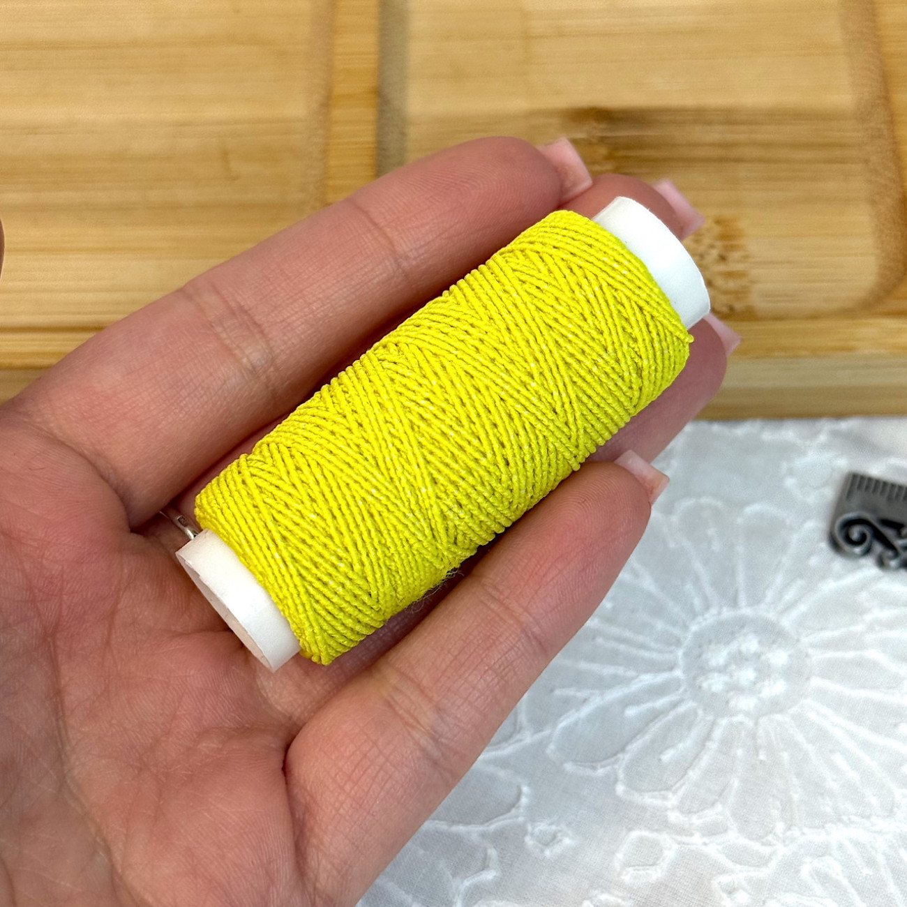 Нитка-резинка (спандекс), лимонна