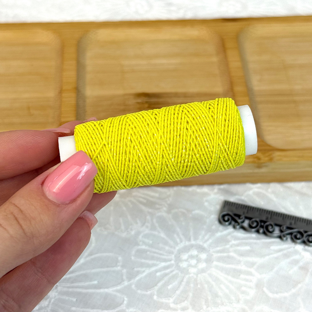 Нитка-резинка (спандекс), лимонна