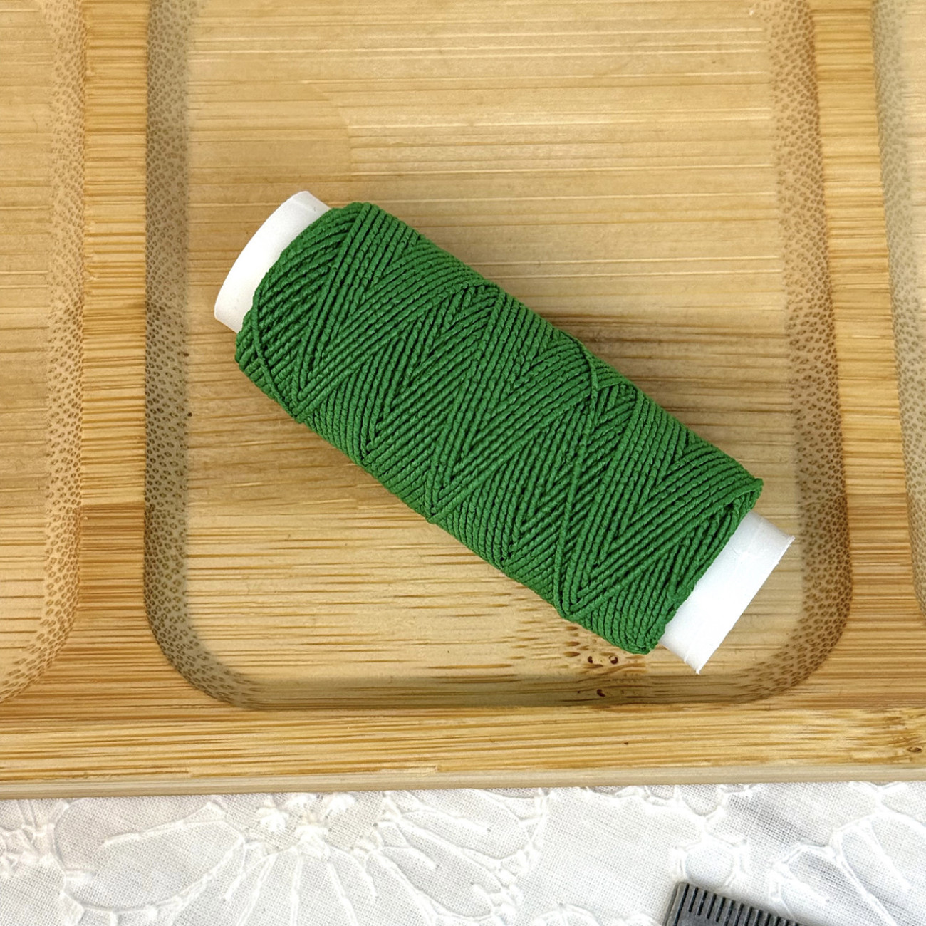 Нитка-резинка (спандекс), зелена