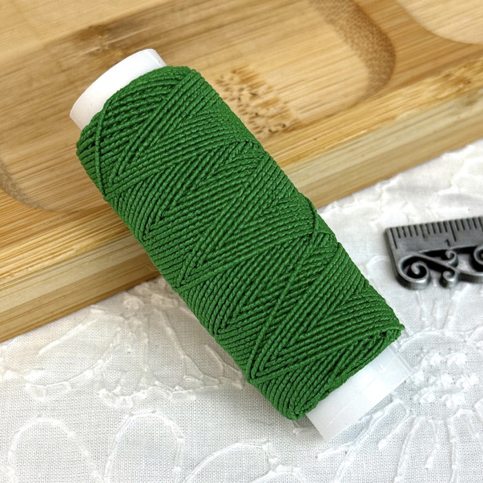 Нитка-резинка (спандекс), зелена