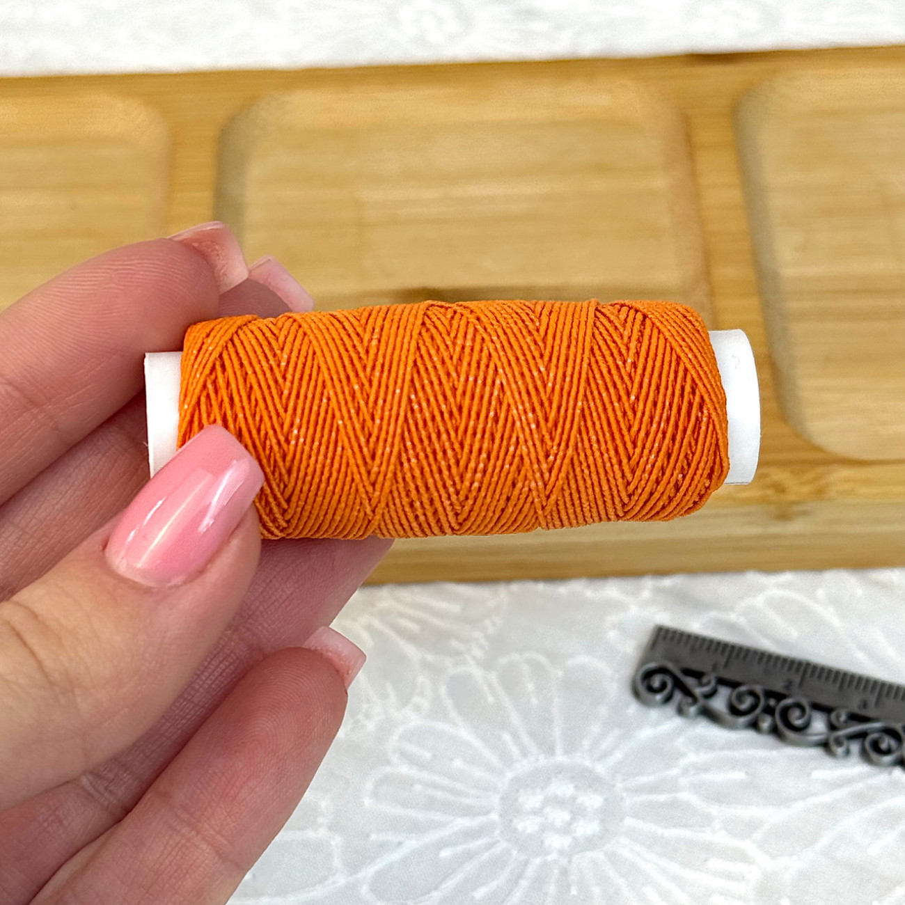 Нитка-резинка (спандекс), помаранчева