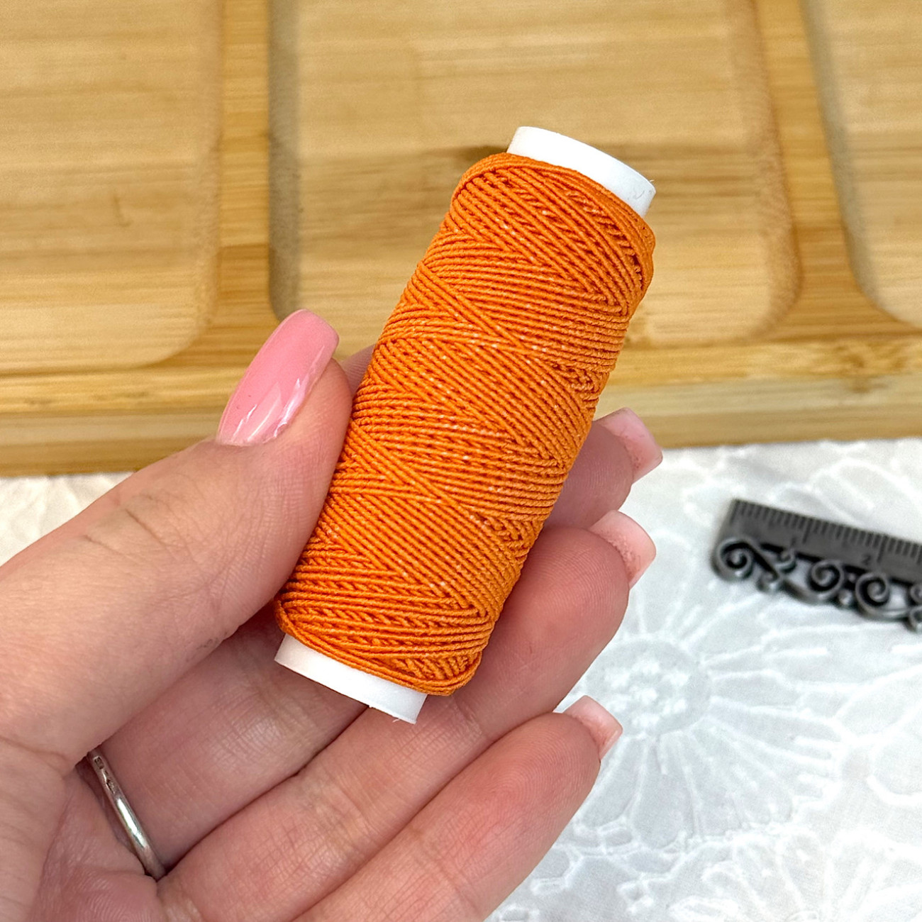 Нитка-резинка (спандекс), помаранчева